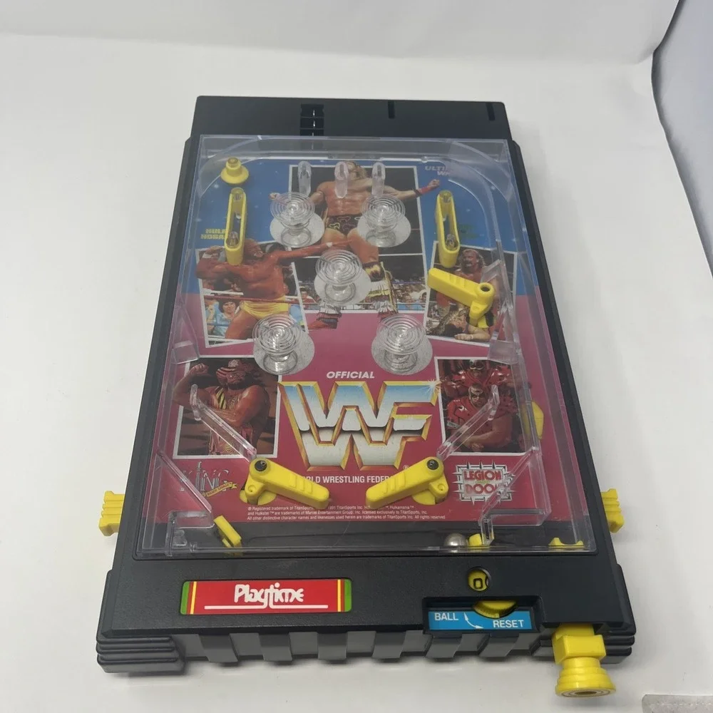 Electronic Power Pinball WWF Wrestling 1991 Titan Sports Vintage PARTS REPAIR‎
